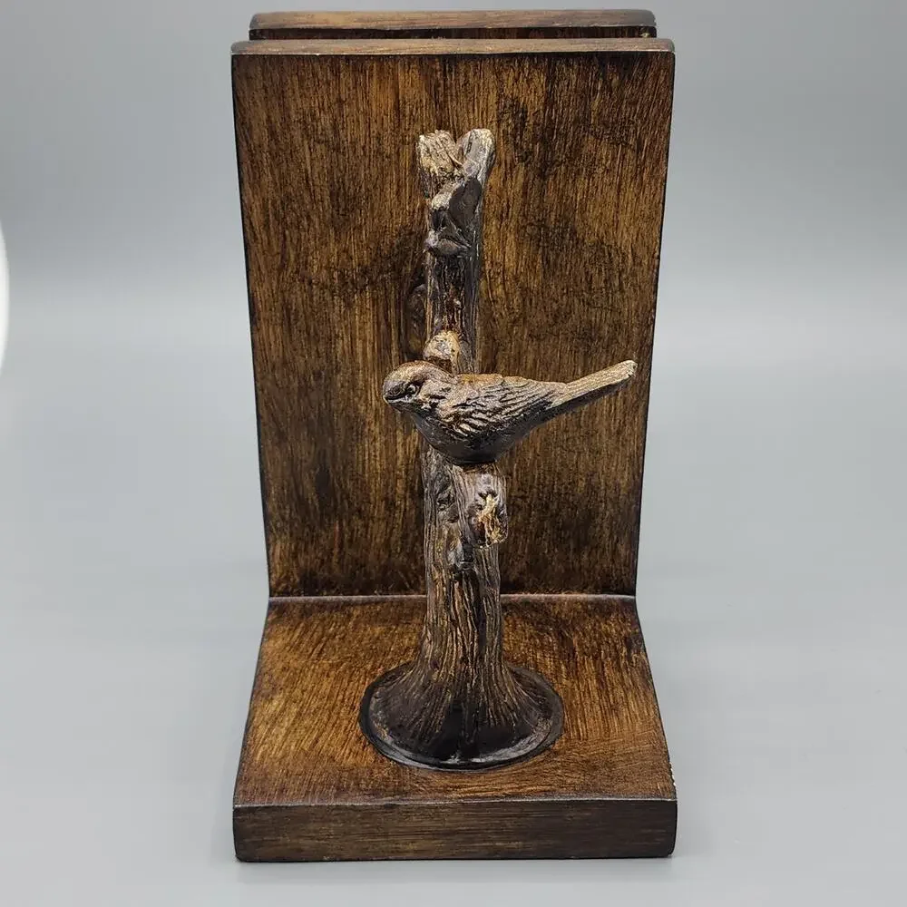 Birds on Branch Bookends - Resin Unique & Sturdy 7